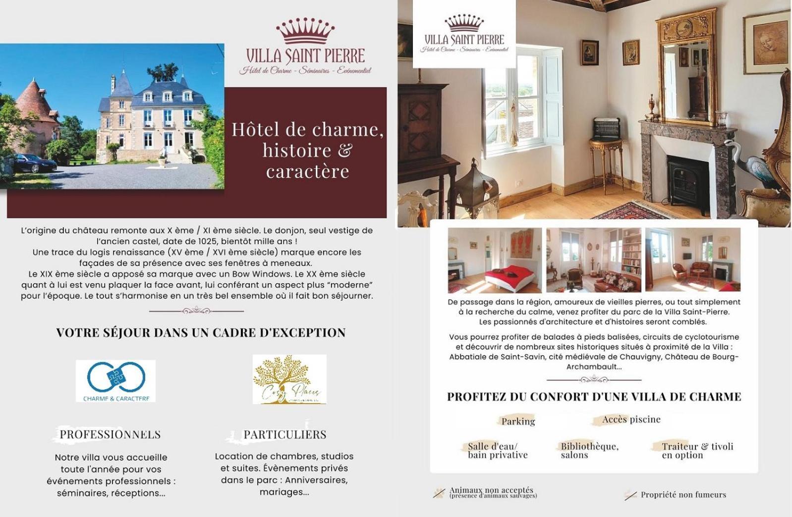 Villa Saint Pierre La Trimouille Exteriör bild